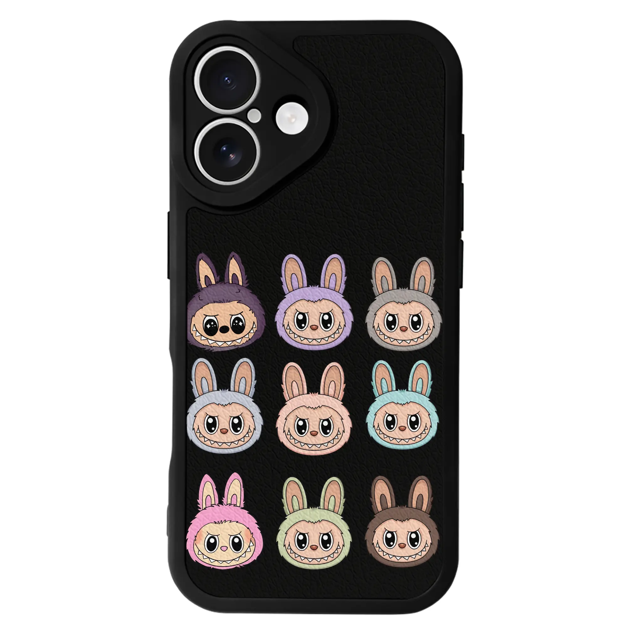 ラブブ グッズ ラブブ - IPhone 16シリーズ対応 ・ シリコンスマホケース ・ レザー調 ・ 高精度フィット ・ 耐衝撃 ・ ワイヤレス充電対応 ・ 精密カット